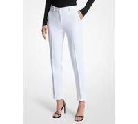 MK Pantalone Samantha in doppio crêpe sablé - Bianco - Michael Kors IT 48