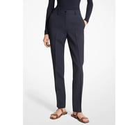MK Pantalone Samantha in doppio crêpe sablé - Blu - Michael Kors IT 40