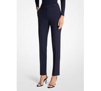 MK Pantalone Samantha in doppio crêpe sablé - Blu - Michael Kors IT 40