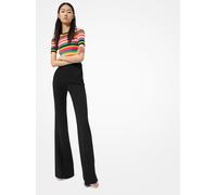 MK Pantalone svasato in doppio crêpe sablé - Nero - Michael Kors IT 46