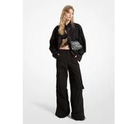 MK Pantaloni cargo a gamba ampia in tessuto - Nero - Michael Kors IT 40