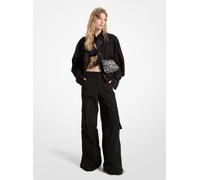 MK Pantaloni cargo a gamba ampia in tessuto - Nero - Michael Kors IT 44