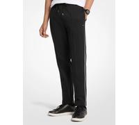 MK Pantaloni sportivi in nylon stretch con profili a contrasto - Nero - Michael Kors
