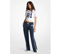 MK Pantaloni sportivi in piqué a contrasto - Blu - Michael Kors