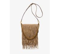 MK Pochette convertibile Bryant piccola in pelle scamosciata con frange - Naturale - Michael Kors ONE SIZE