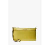 MK Pochette da polso Jet Set media in pelle martellata - Verde - Michael Kors ONE SIZE