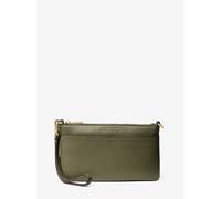 MK Pochette da polso Jet Set media in pelle martellata - Verde - Michael Kors ONE SIZE