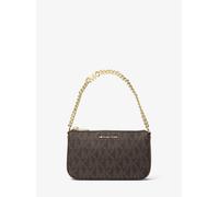MK Pochette Jet Set piccola con catena e stampa logo - Marrone - Michael Kors ONE SIZE