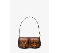 MK Pochette Zoe piccola in pelle brunita - Marrone - Michael Kors ONE SIZE