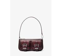 MK Pochette Zoe piccola in pelle brunita - Rosso - Michael Kors ONE SIZE