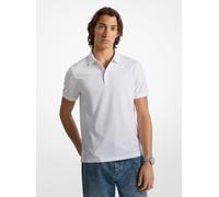MK Polo Greenwich in cotone con stampa logo - Bianco - Michael Kors L