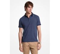 MK Polo Greenwich in cotone con stampa logo - Blu - Michael Kors L
