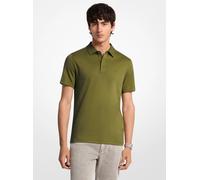 MK Polo in cotone con logo ricamato - Verde - Michael Kors S