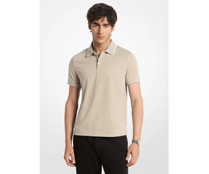 MK Polo in jersey di cotone con logo - Verde - Michael Kors M
