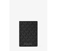 MK Porta carte di credito a portafoglio Hudson con logo - Nero - Michael Kors ONE SIZE