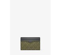 MK Porta carte di credito Hudson con logo - Verde - Michael Kors ONE SIZE