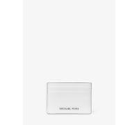 MK Porta carte di credito in pelle martellata - Bianco - Michael Kors ONE SIZE