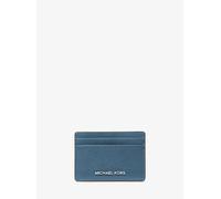 MK Porta carte di credito in pelle martellata - Blu - Michael Kors ONE SIZE