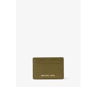 MK Porta carte di credito in pelle martellata - Verde - Michael Kors ONE SIZE