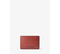 MK Porta carte di credito Jet Set in pelle martellata - Rosso - Michael Kors ONE SIZE