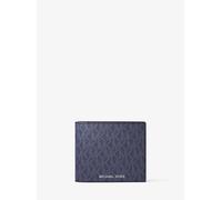 MK Portafoglio a libro Harrison con logo e portadocumenti - Blu - Michael Kors ONE SIZE