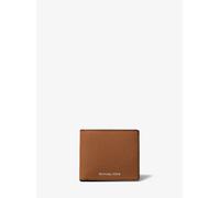 MK Portafoglio a libro sottile Hudson in pelle martellata - Marrone - Michael Kors ONE SIZE