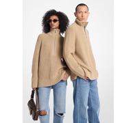 MK Pullover con mezza zip in misto lana e cashmere - Naturale - Michael Kors S