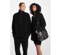 MK Pullover con mezza zip in misto lana e cashmere - Nero - Michael Kors L