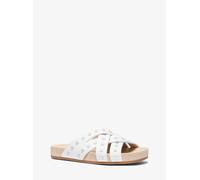 MK Sandalo basso Irene in pelle con borchie - Bianco - Michael Kors EU 35