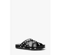 MK Sandalo basso Irene in pelle con borchie - Nero - Michael Kors EU 39