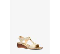 MK Sandalo Berkley in lino metallizzato con zeppa - Oro - Michael Kors EU 35