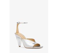 MK Sandalo Electra in pelle stampa coccodrillo metallizzata - Argento - Michael Kors EU 37