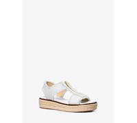MK Sandalo espadrilla Berkley in denim sfrangiato - Bianco - Michael Kors EU 36