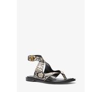 MK Sandalo Irene in pelle stampa serpente - Naturale - Michael Kors EU 39