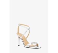 MK Sandalo Lena in pelle metallizzata - Argento - Michael Kors EU 40.5