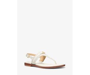 MK Sandalo Mandy con cinturino a T e logo - Naturale - Michael Kors EU 38