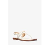 MK Sandalo Mandy con cinturino a T e logo - Naturale - Michael Kors EU 41