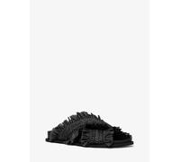 MK Sandalo Peyton in crochet con frange - Nero - Michael Kors EU 37