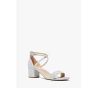 MK Sandalo Serena Flex in mesh metallizzato con glitter - Argento - Michael Kors EU 41