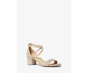 MK Sandalo Serena Flex in mesh metallizzato con glitter - Oro - Michael Kors EU 38