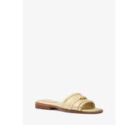 MK Sandalo slide Mandy in pelle metallizzata - Oro - Michael Kors EU 37
