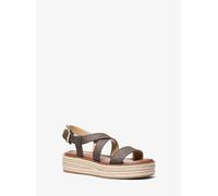 MK Sandalo stile espadrilla Lynn con logo e plateau - Marrone - Michael Kors EU 37