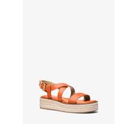 MK Sandalo stile espadrilla Lynne in pelle con plateau - Arancio - Michael Kors EU 38.5