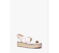 MK Sandalo stile espadrilla Lynne in pelle con plateau - Bianco - Michael Kors EU 36.5