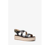 MK Sandalo stile espadrilla Lynne in pelle con plateau - Nero - Michael Kors EU 37