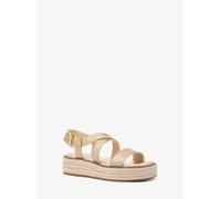 MK Sandalo stile espadrilla Lynne in pelle con plateau - Oro - Michael Kors EU 38.5