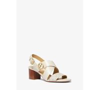 MK Sandalo Vera in pelle con logo - Naturale - Michael Kors EU 41