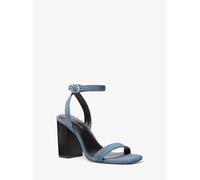 MK Sandolo Merriam in denim con tacco a blocco - Blu - Michael Kors EU 41