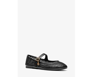 MK Scarpa bassa Nellie Flex in pelle tagliata al laser - Nero - Michael Kors EU 39