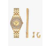 MK Set gioielli e orologio mini Harlowe in tonalità oro con pavé - Oro - Michael Kors ONE SIZE